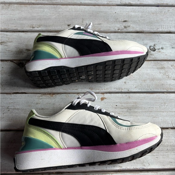 Puma | Cruise Rider | Ivory | pink | teal | platform | women’s size 8 - Picture 8 of 13